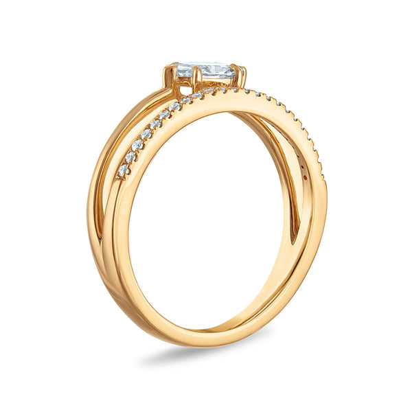 EcoLove 1/2 CTW Lab Grown Diamond Ring in 10KT Yellow Gold