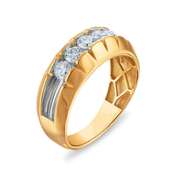 Signature EcoLove 1 CTW Lab Grown Diamond Wedding Ring in 14KT Yellow Gold