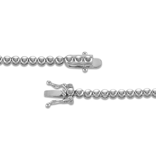 EcoLove 3 CTW Lab Grown Diamond 17-inch Tennis Necklace in Sterling Silver
