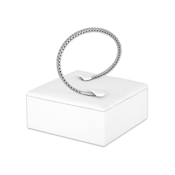 EcoLove 1/2 CTW Diamond Flexi Bangle Bracelet in Sterling Silver