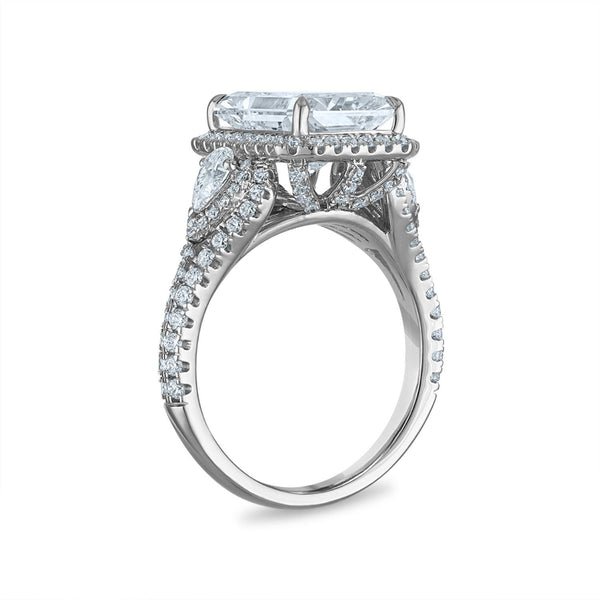 Signature EcoLove Diamond Dreams 6-1/4 CTW Lab Grown Diamond Halo Engagement Ring in 14KT White Gold