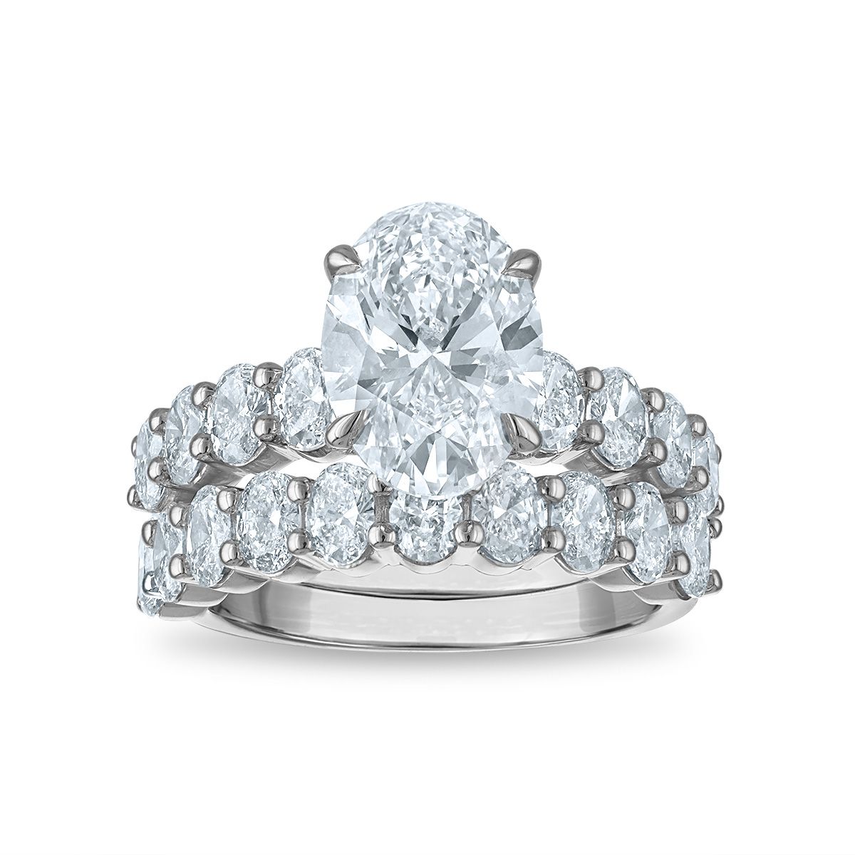 Signature EcoLove Diamond Dreams 5-1/6 CTW Lab Grown Diamond Bridal Set in 14KT White Gold