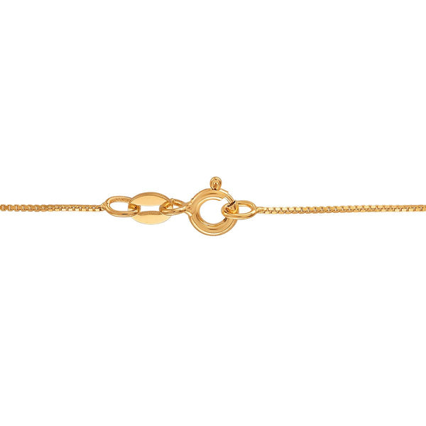 10MM Round Onyx 18-inch Necklace in Yellow Gold Plated Sterling Silver