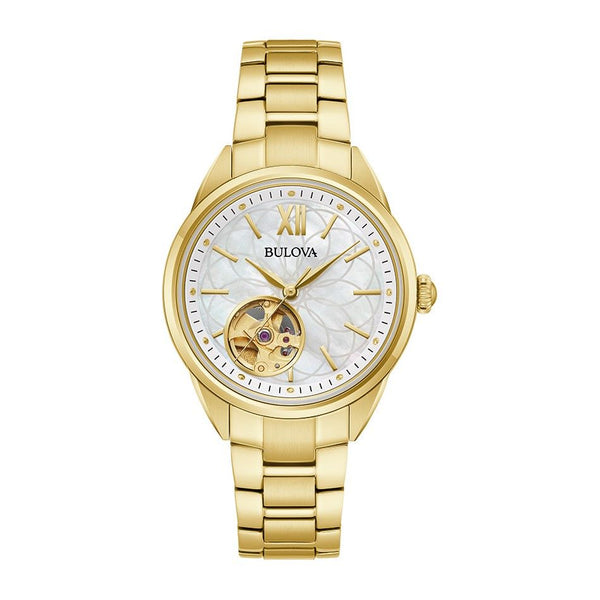 Bulova Sutton Womens Classic Goldtone Diamond Accent. 97L172