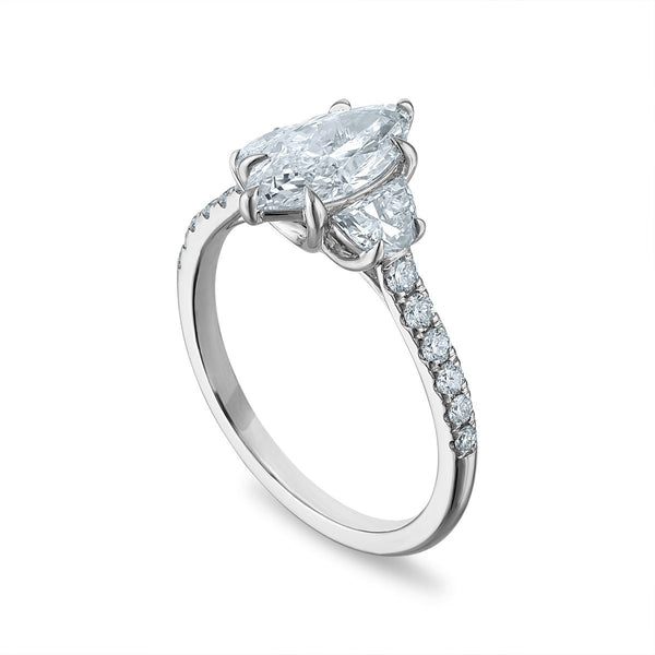 Signature EcoLove 1 CTW Lab Grown Diamond Anniversary Ring in 14KT White Gold
