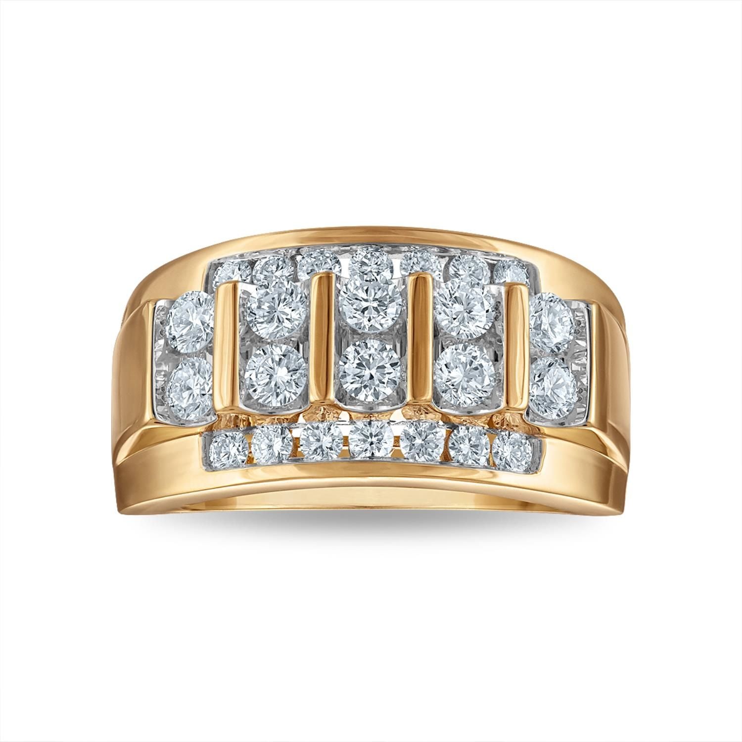 EcoLove 2 CTW Lab Grown Diamond Wedding Ring in 10KT Yellow Gold