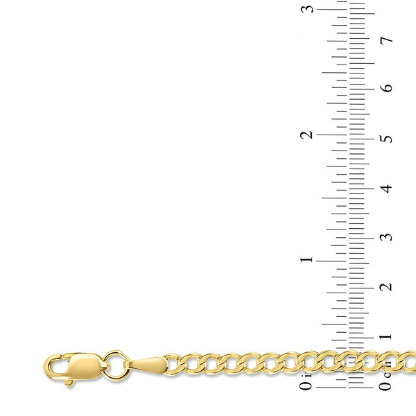 10KT Yellow Gold 20-inch 2.5MM Curb Chain