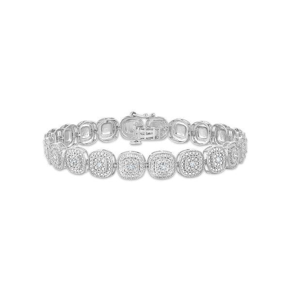 EcoLove 1/4 CTW Lab Grown Diamond 7.25-inch ennis Bracelet in Sterling Silver