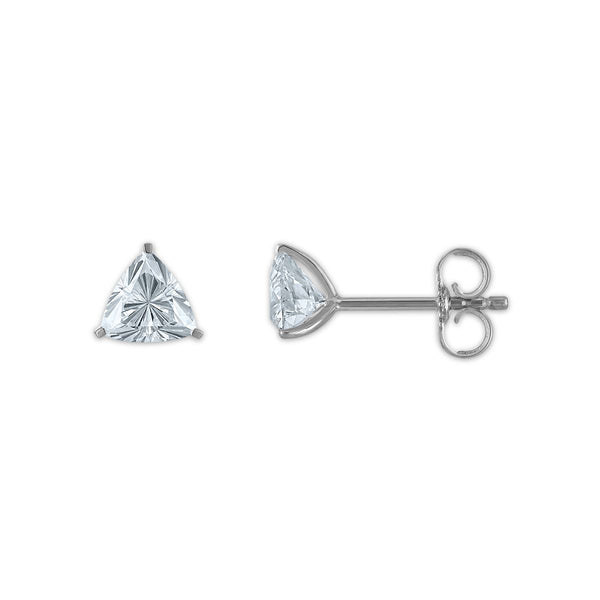 EcoLove 1 CTW Diamond Stud Earrings in 10KT White Gold