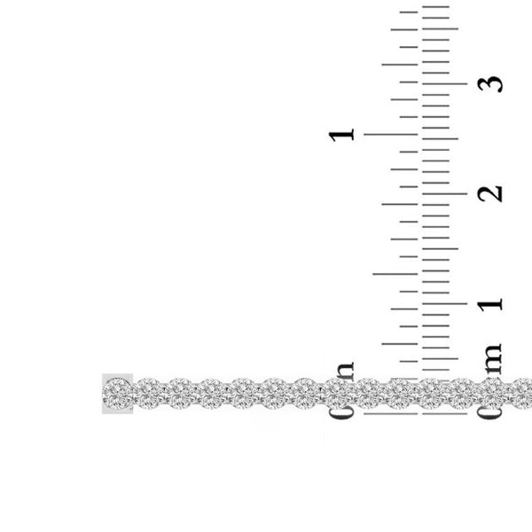 Signature EcoLove 3 CTW Lab Grown Diamond 7-inch Tennis Bracelet in 14KT White Gold