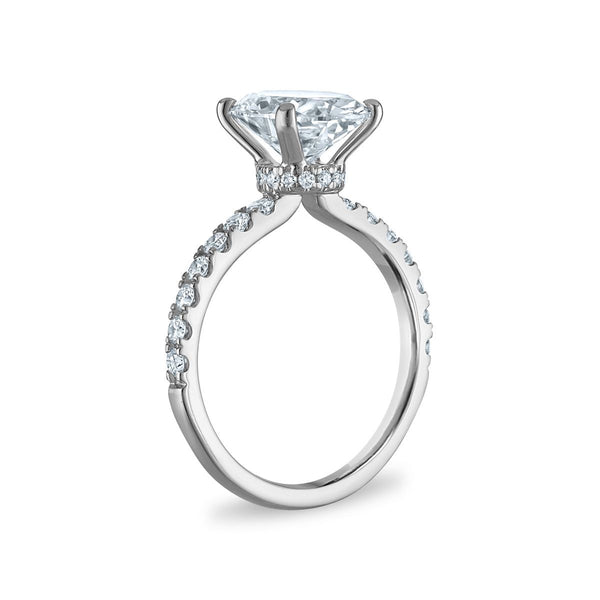 Signature EcoLove 3 1/2 CTW Lab Grown Diamond Engagement Oval Ring in 14KT White Gold