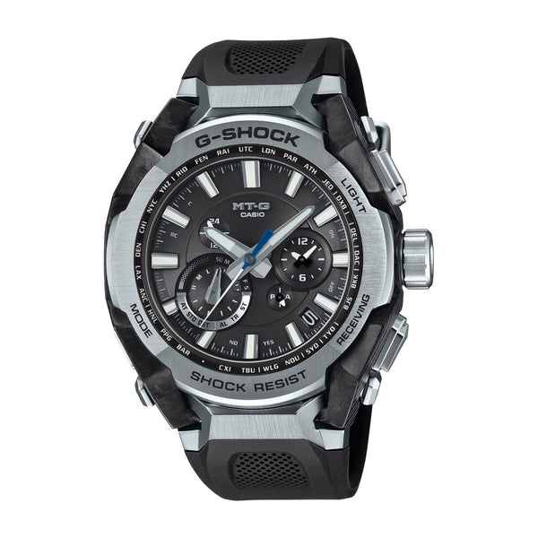 G-Shock Bluetooth Connected with 56X45MM Black Round Dial Resin Band Strap. MTGB4000-1A Solar