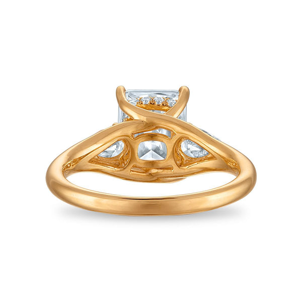 Red Hot Deal 2-5/8 CTW Lab Grown Diamond Anniversary Three Stone Ring in 10KT Yellow Gold