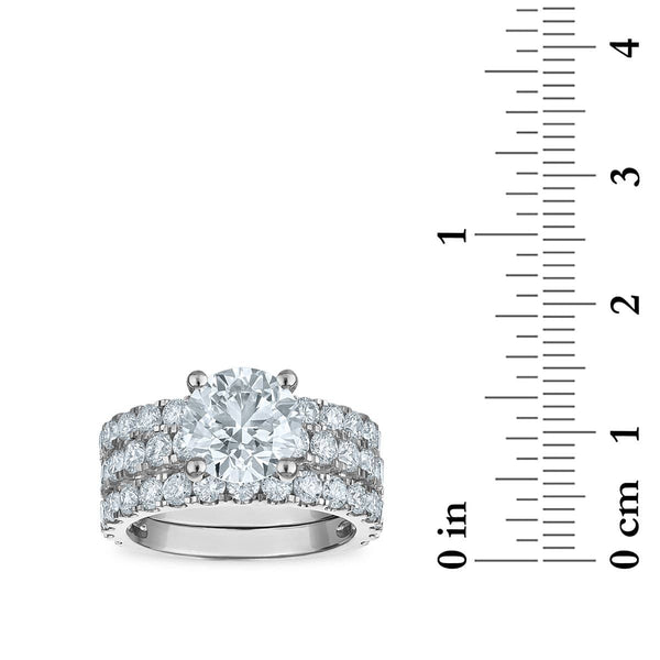 Signature EcoLove 5-1/3 CTW Lab Grown Diamond Bridal Set in 14KT White Gold