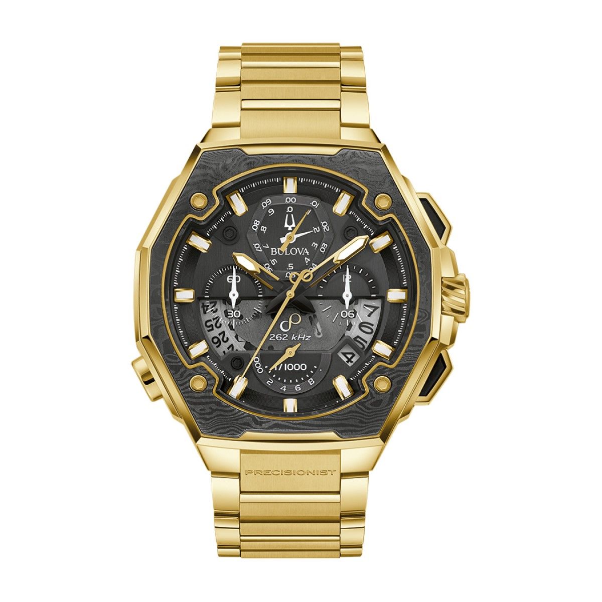 Bulova Round Dial Stainless Steel Watch Band. 98B429