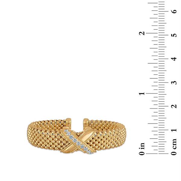 EcoLove 1 CTW Lab Grown Diamond 7.5-inch Bracelet in 18KT Yellow Gold Plated Sterling Silver