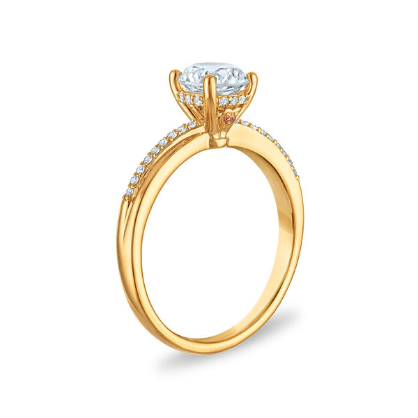 LoveSong EcoLove 1-1/5 CTW Lab Grown Diamond Bridal Set in 10KT Yellow Gold