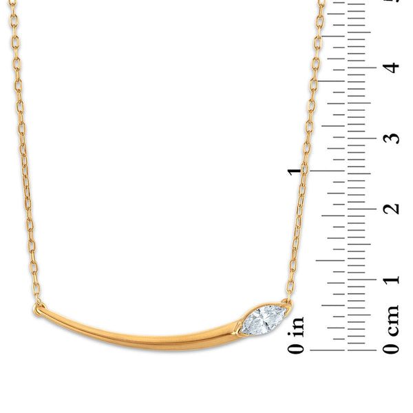 LoveSong EcoLove 1/4 CTW Lab Grown Diamond Fashion 18-inch Necklace in 18KT Gold Vermeil