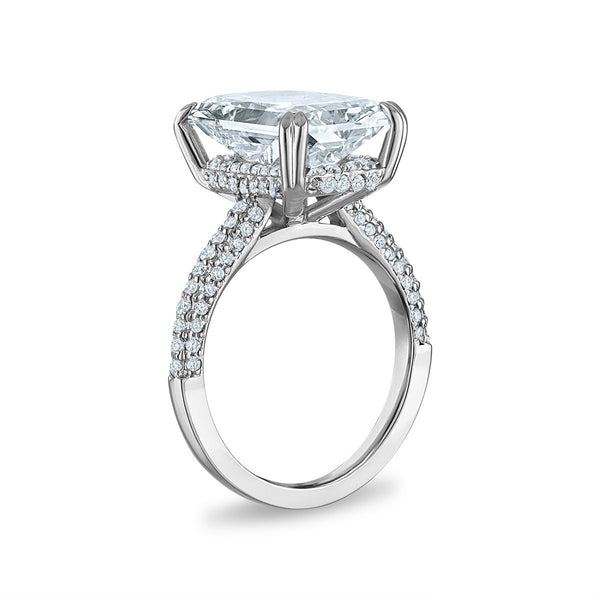 Signature EcoLove Diamond Dreams 8-3/4 CTW Lab Grown Diamond Radiant Engagement Ring in 14KT White Gold