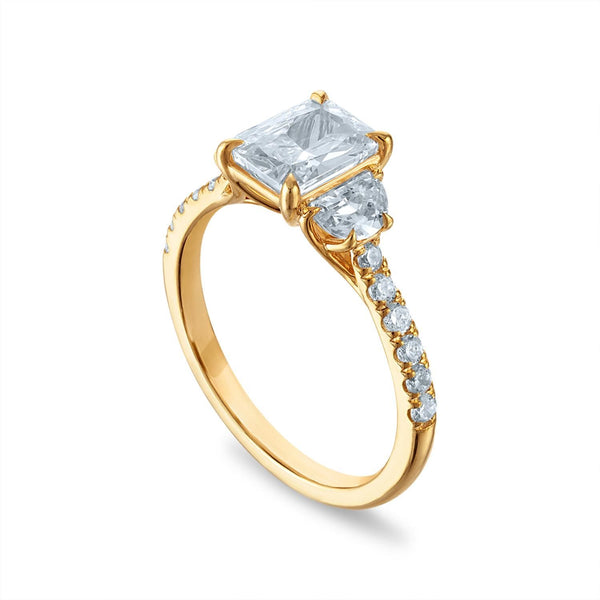 Signature EcoLove 1 CTW Lab Grown Diamond Anniversary Ring in 14KT Yellow Gold