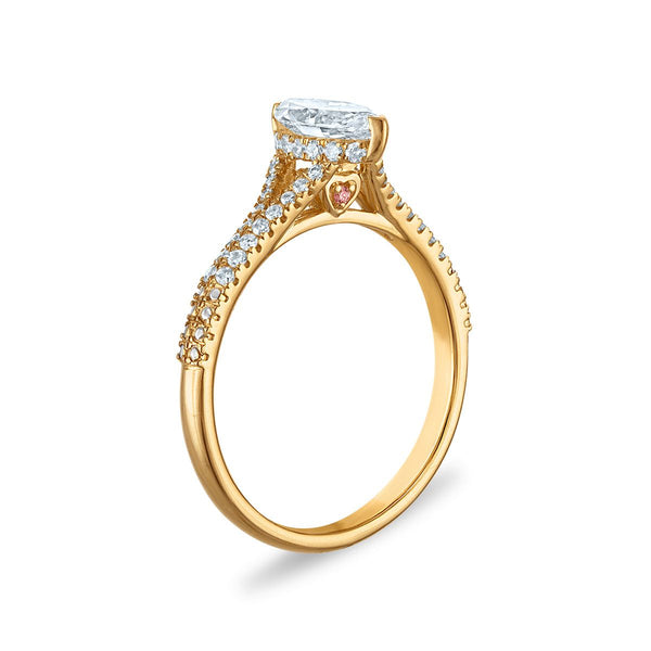 LoveSong EcoLove 1 CTW Lab Grown Diamond Bridal Set in 10KT Yellow Gold