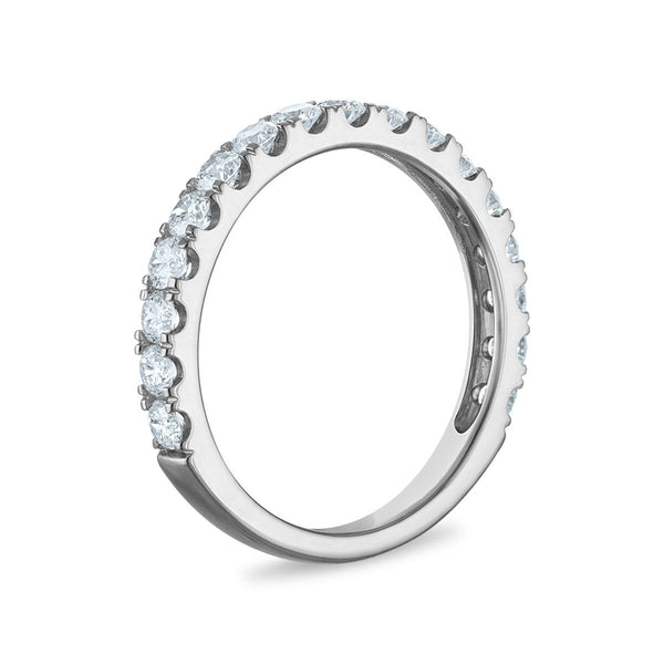Signature EcoLove 5 CTW Lab Grown Diamond Bridal Set Princess Cut Ring in 14KT White Gold