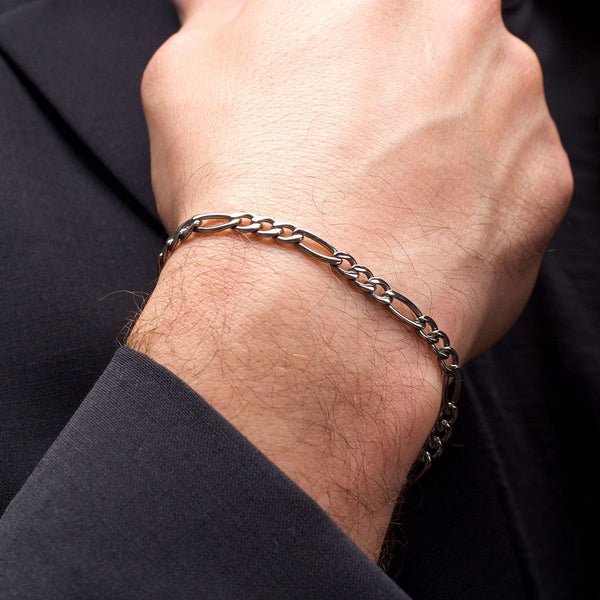 Inox Titanium 6.5-inch 4.7MM Figaro Bracelet