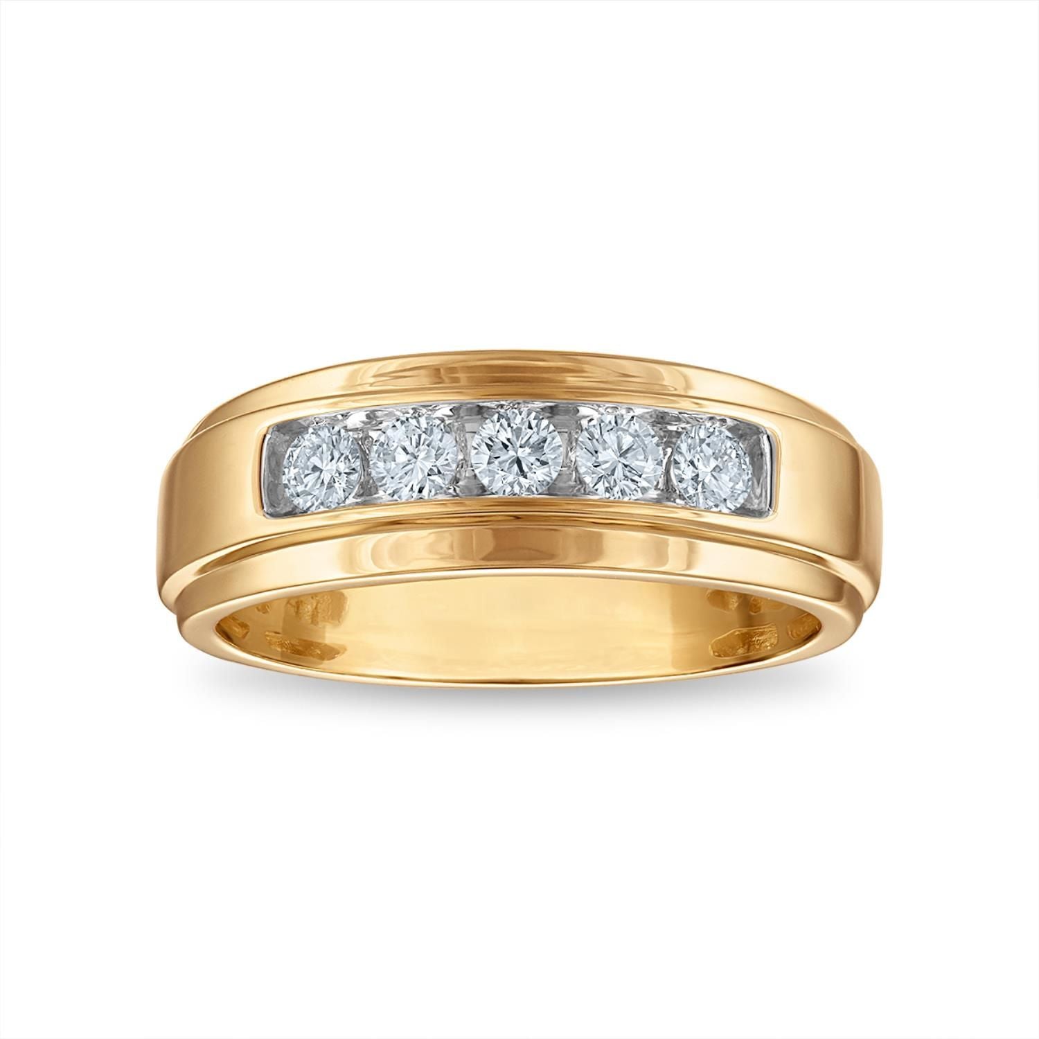 EcoLove 1/2 CTW Lab Grown Diamond Wedding Ring in 10KT Yellow Gold