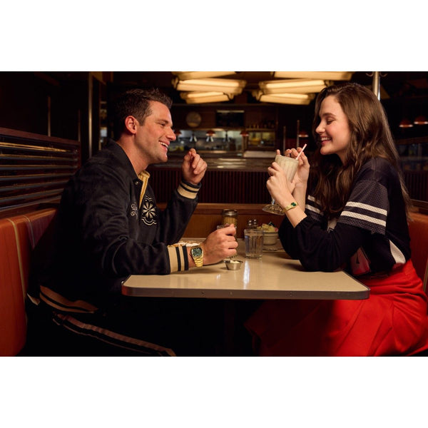 Bulova Green Dial  Stainless Steel Bracelet Super Seville.  97B237