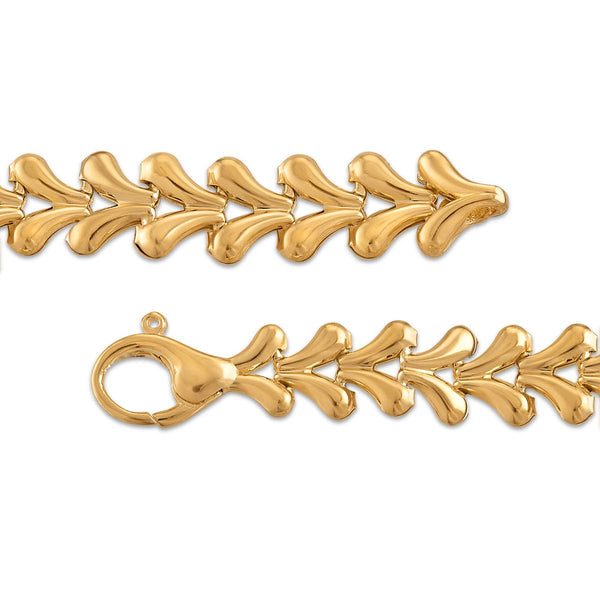 EcoLove 1-5/8 CTW Lab Grown Diamond 7.5-inch Bracelet in 18KT Yellow Gold Plated Sterling Silver