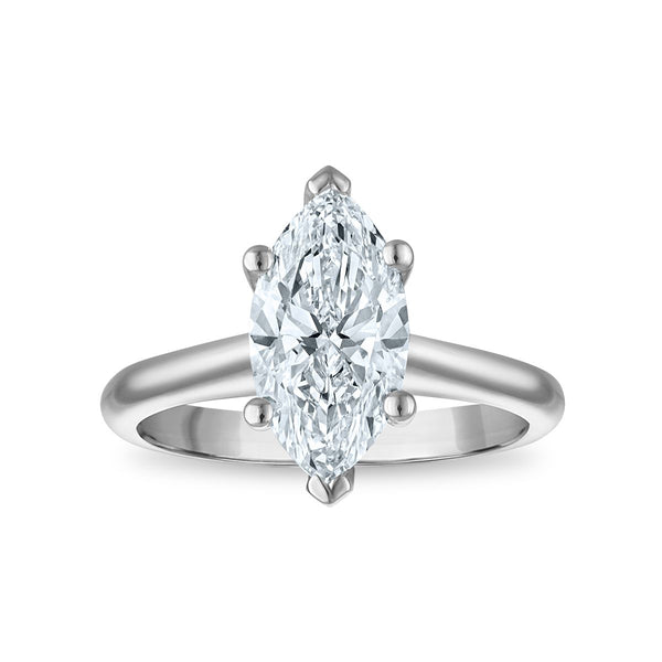 Signature Certificate 8X EcoLove 2 CTW Lab Grown Diamond Solitaire Engagement Ring in 14KT White Gold