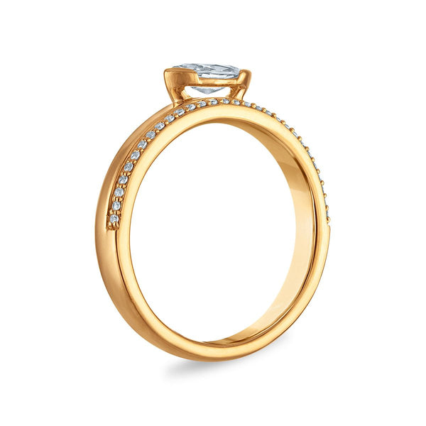 LoveSong EcoLove 1/2 CTW Lab Grown Diamond Fashion Ring in 18KT Gold Vermeil