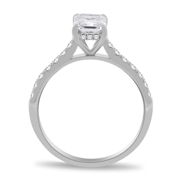 EcoLove 1-1/4 CTW Lab Grown Diamond Engagement Ring in 10KT White Gold