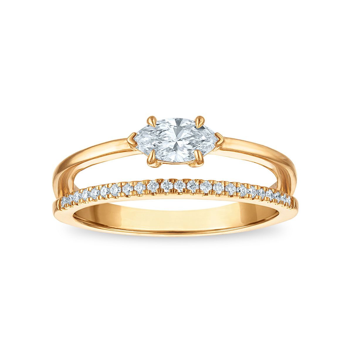 EcoLove 1/2 CTW Lab Grown Diamond Ring in 10KT Yellow Gold