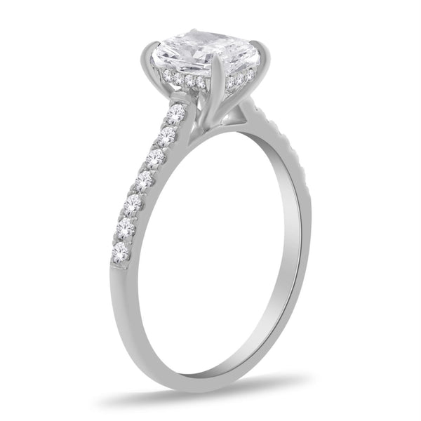 EcoLove 1-1/4 CTW Lab Grown Diamond Engagement Ring in 10KT White Gold