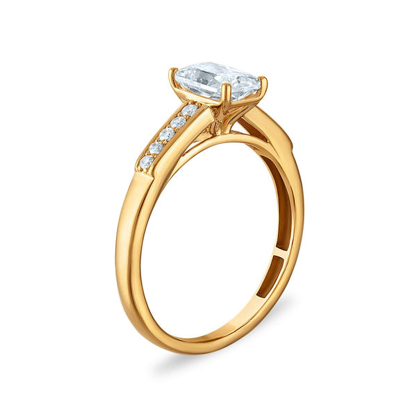 EcoLove 1-1/2 CTW Lab Grown Diamond Wedding Trio Set in 10KT Yellow Gold