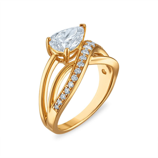 Signature EcoLove 2 CTW Lab Grown Diamond Fashion Ring in 14KT Yellow Gold