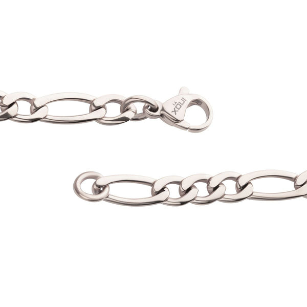 Inox Titanium 6.5-inch 4.7MM Figaro Bracelet