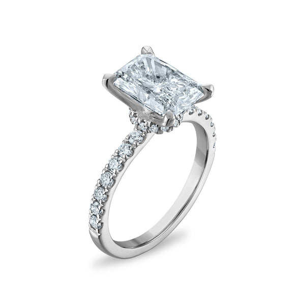 Signature EcoLove 3 1/2 CTW Lab Grown Diamond Engagement Radiant Ring in 14KT White Gold