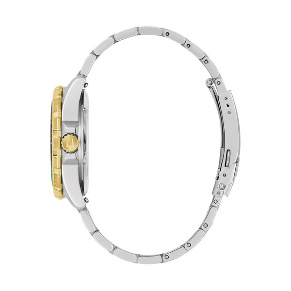 Bulova Marine Star with 41X41 MM Two-Tone Round Dial Stainless Steel Watch Band; 98B467 Sport