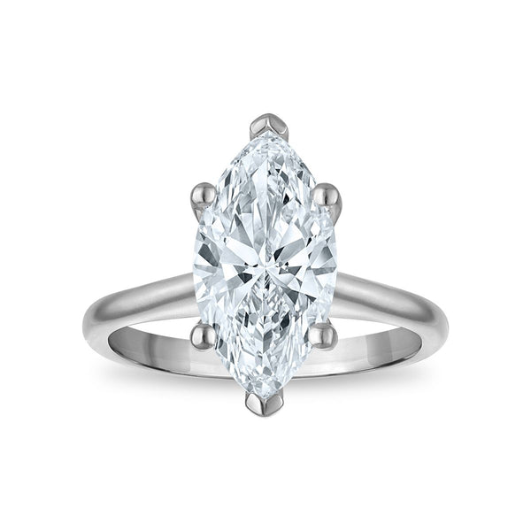 Signature Certificate 8X EcoLove 3 CTW Lab Grown Diamond Solitaire Engagement Ring in 14KT White Gold