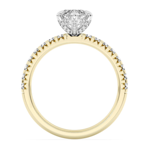 Signature EcoLove 2-3/8 CTW 100 Facet Centurion Lab Grown Diamond Bridal Set in 14KT Yellow Gold