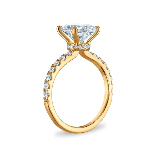 Signature EcoLove 3 1/2 CTW Lab Grown Diamond Engagement Oval Ring in 14KT Yellow Gold
