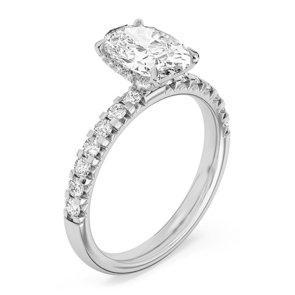 Signature EcoLove 2-3/8 CTW 100 Facet Centurion Lab Grown Diamond Bridal Set in Platinum