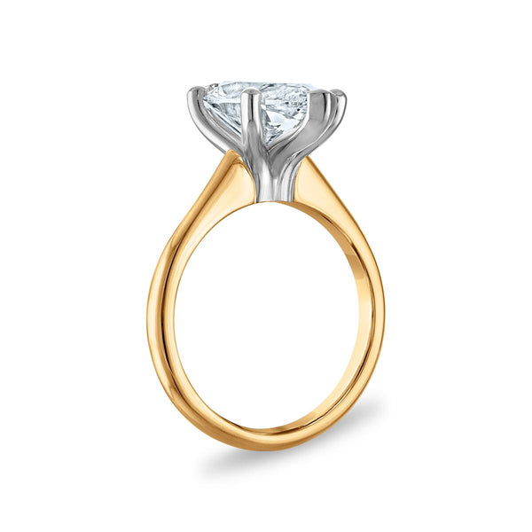 Signature Certificate 8X EcoLove 4 CTW Marquise Lab Grown Diamond Solitaire Engagement Ring in 14KT Yellow Gold