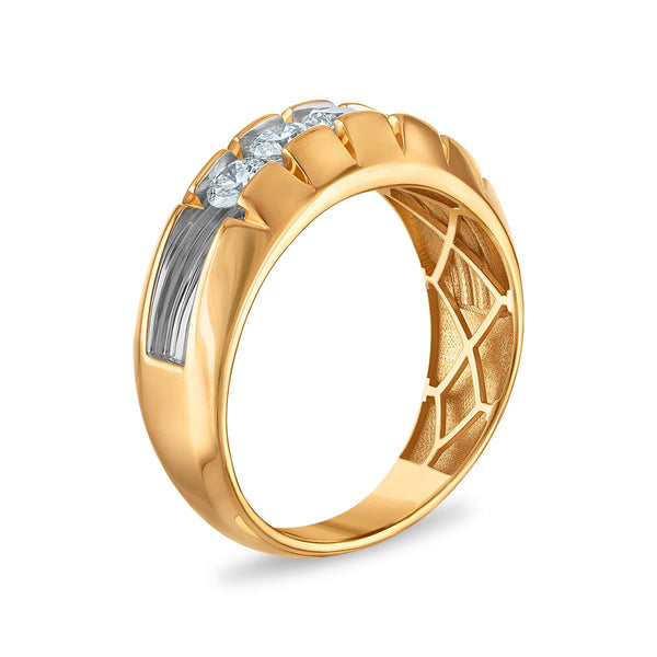 Signature EcoLove 1 CTW Lab Grown Diamond Wedding Ring in 14KT Yellow Gold