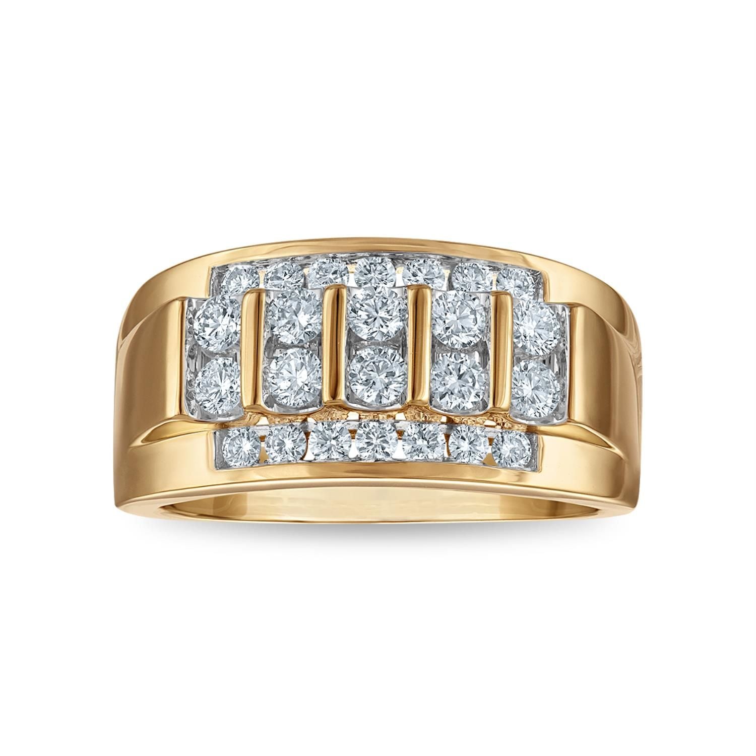 EcoLove 1 CTW Lab Grown Diamond Wedding Ring in 10KT Yellow Gold
