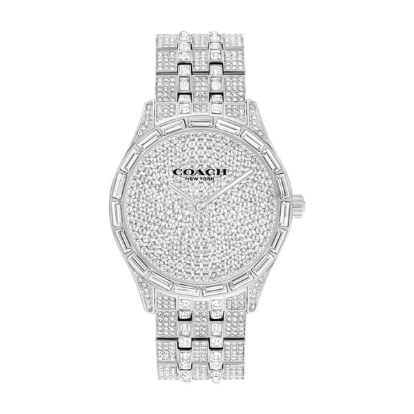 Coach Brooks 38mm Crystal Pave Stainless Steel Watch. 14400036