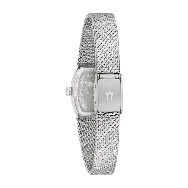 Bulova Womens Classic Silvertone Diamond Accent.  96L343