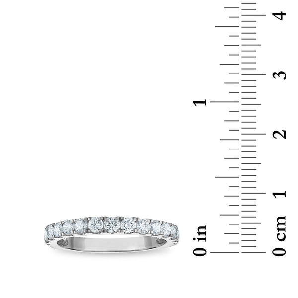 Signature EcoLove 5 CTW Lab Grown Diamond Bridal Set Princess Cut Ring in 14KT White Gold